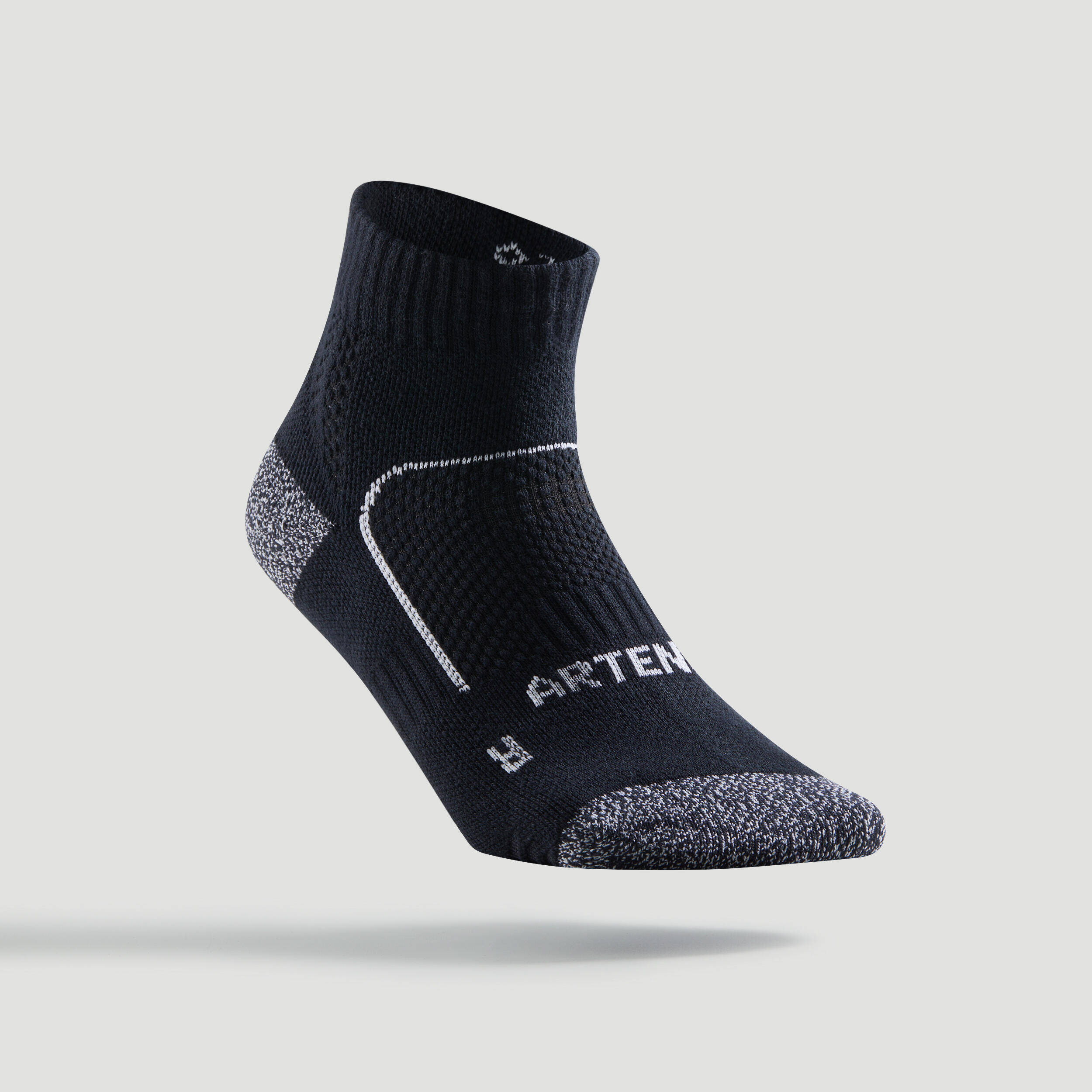 RS 900 Mid Sports Socks Tri-Pack - Black/White -  2
