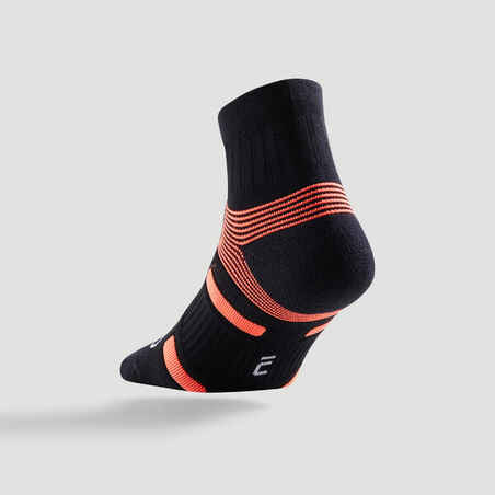 RS 560 Mid Sports Socks Tri-Pack - Black/Orange