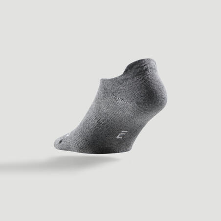 CHAUSSETTES DE SPORT BASSES ARTENGO RS 160 GRIS LOT DE 3