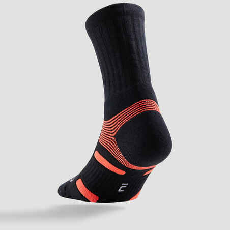 RS 560 High-Rise Sports Socks Tri-Pack - Black/Orange