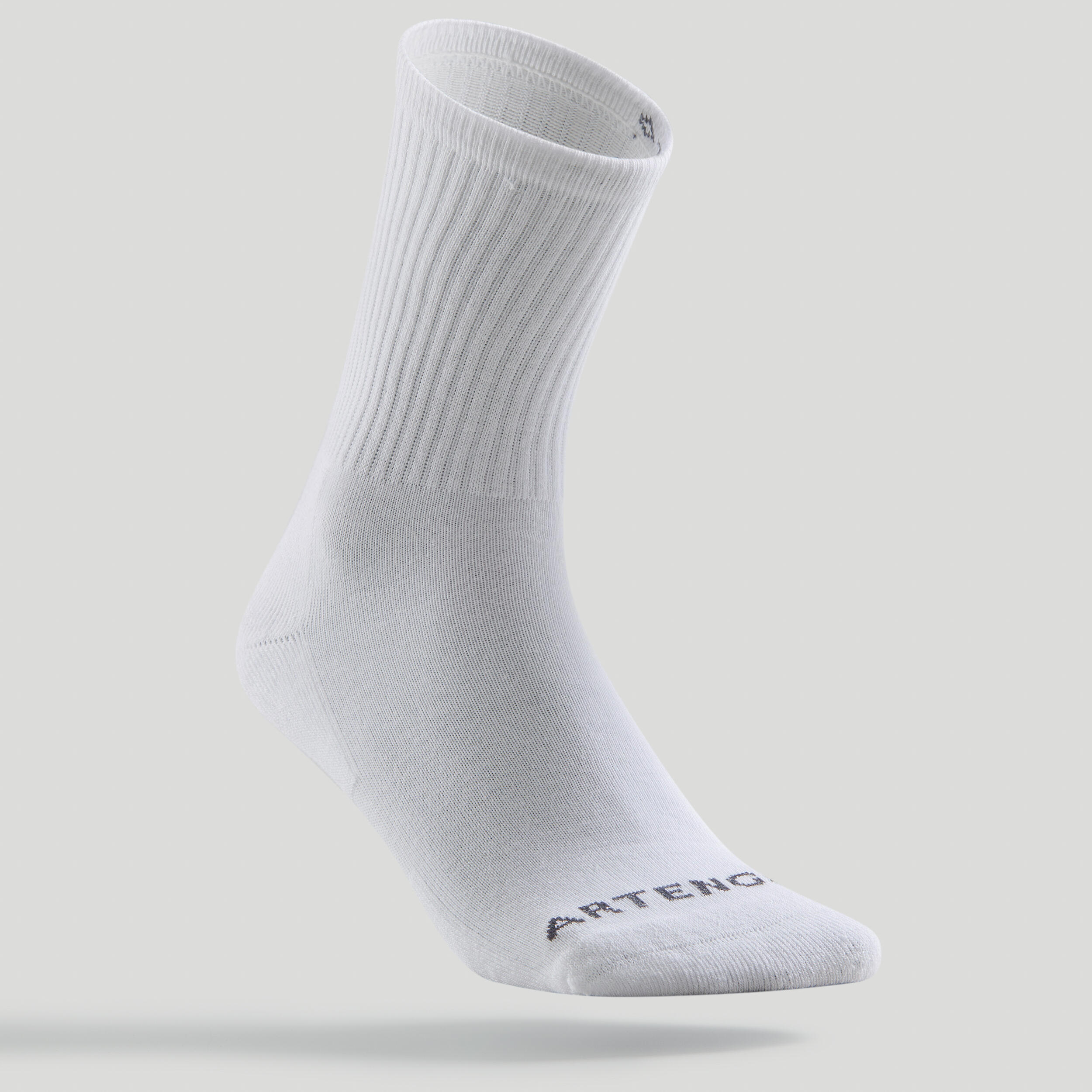 CHAUSSETTES DE SPORT HAUTES RS 100 NOIR LOT DE 3 Decathlon