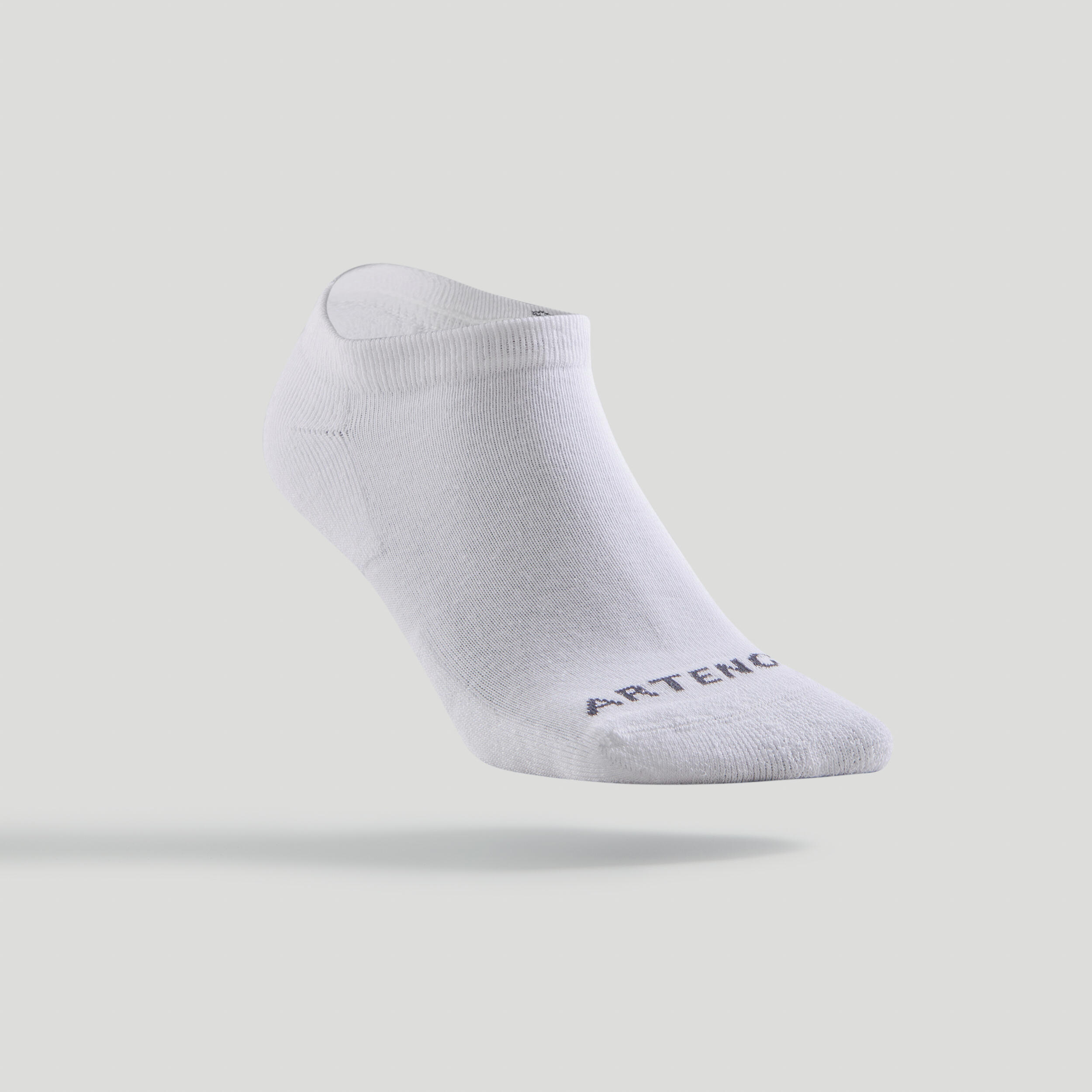 Low Tennis Socks RS 100 Tri-Pack - White 2/5
