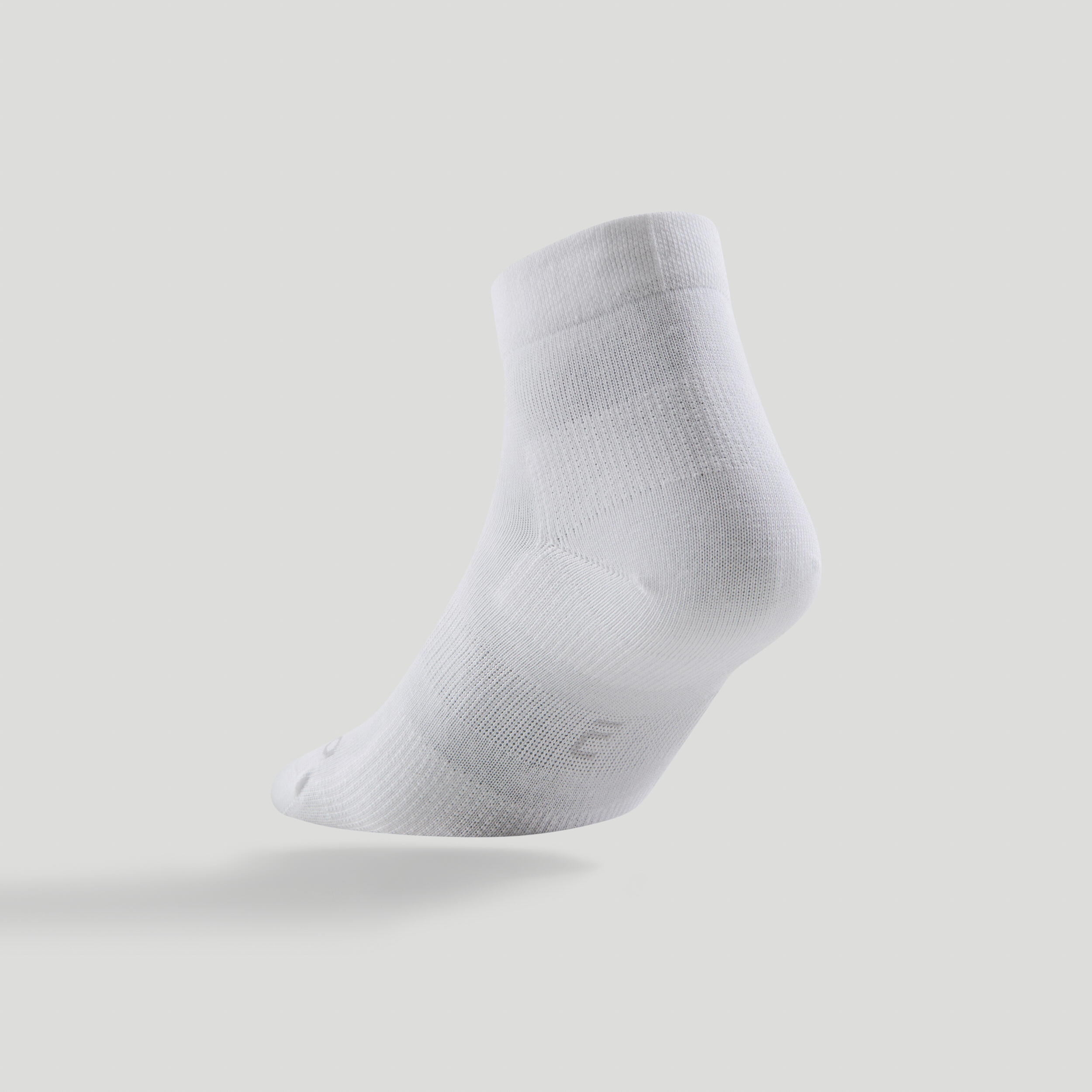 Mid-High Sport Socks Tri-Pack - RS 160 White - ARTENGO