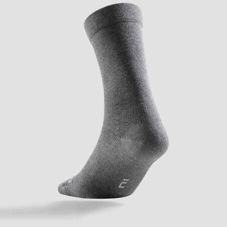 Ψηλές αθλητικές κάλτσες RS 160, 3 ζεύγη - Γκρι