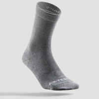 Calcetines altos de tenis Pack de 3 Artengo RS 160 gris