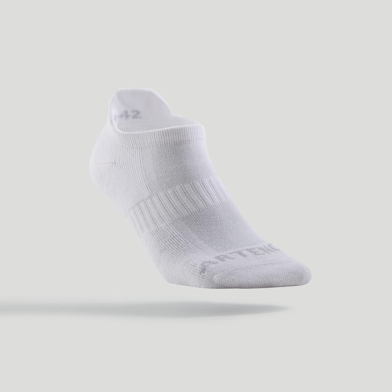 Calcetines cortos de tenis Pack de 3 Artengo RS 500 blanco
