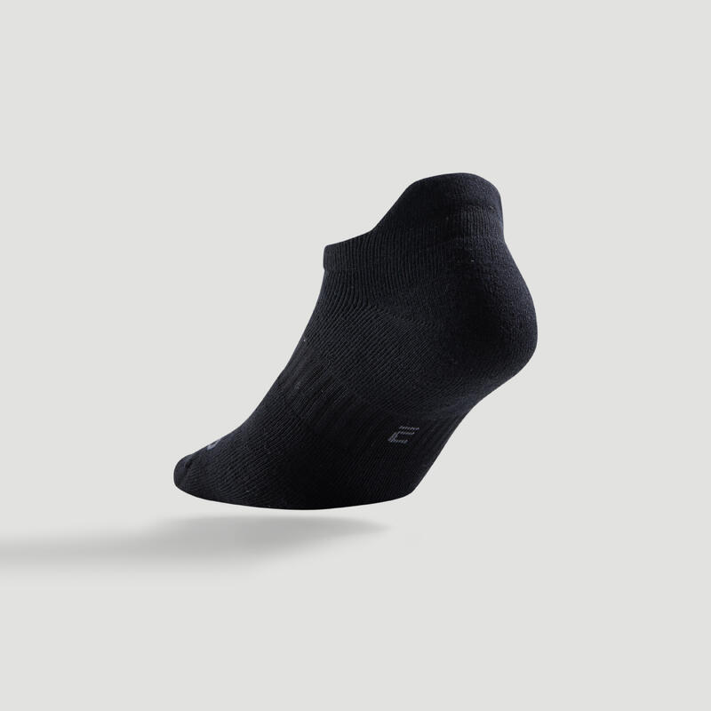 Nízké tenisové ponožky RS500 černé 3 páry 