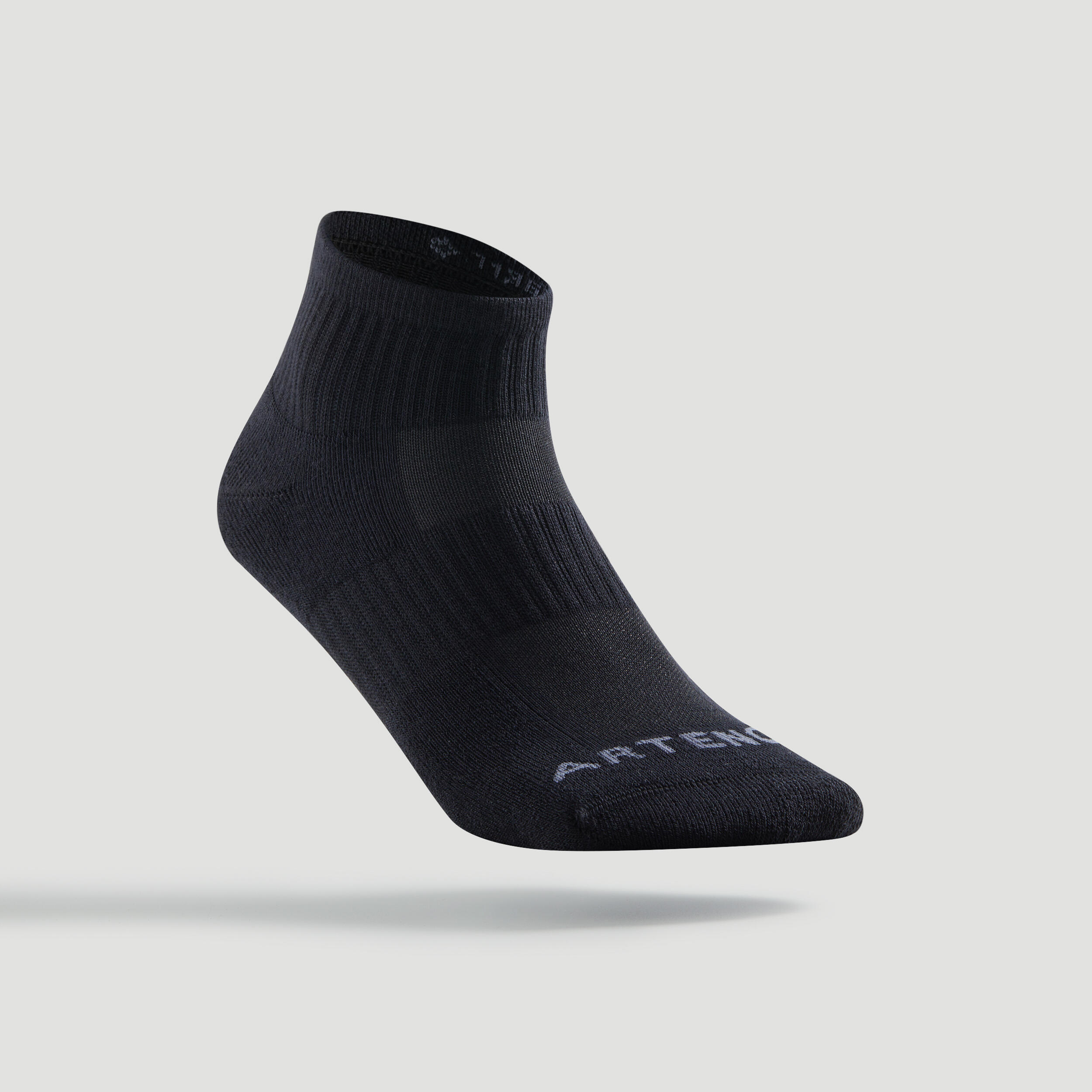 Mid Tennis Socks x3 - RS 500 Black - ARTENGO