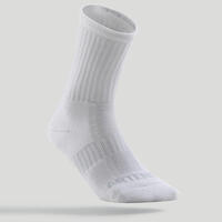 CHAUSSETTES DE TENNIS HAUTES ARTENGO RS 500 BLANC LOT DE 3