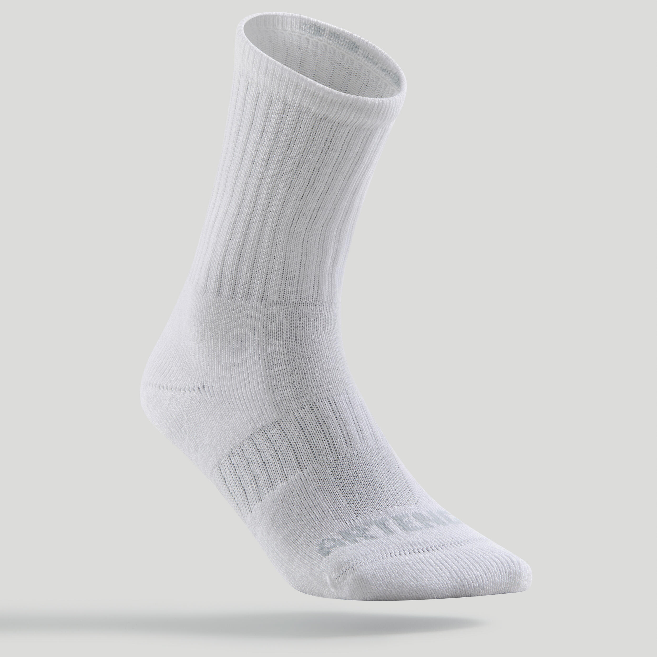 High Tennis Socks RS 500 Tri-Pack - White 3/6