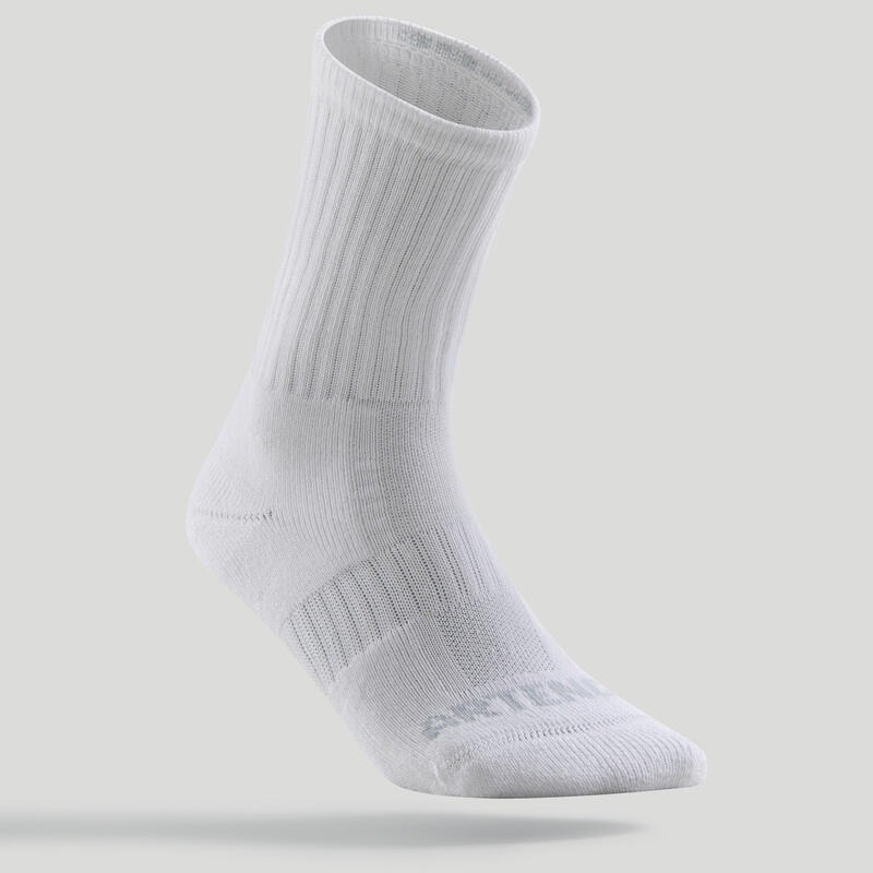 CHAUSSETTES DE TENNIS HAUTES ARTENGO RS 500 BLANC NW LOT DE 3