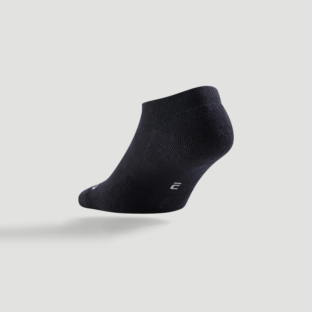 Chaussettes de tennis basses RS100 lot de 3 paires noir