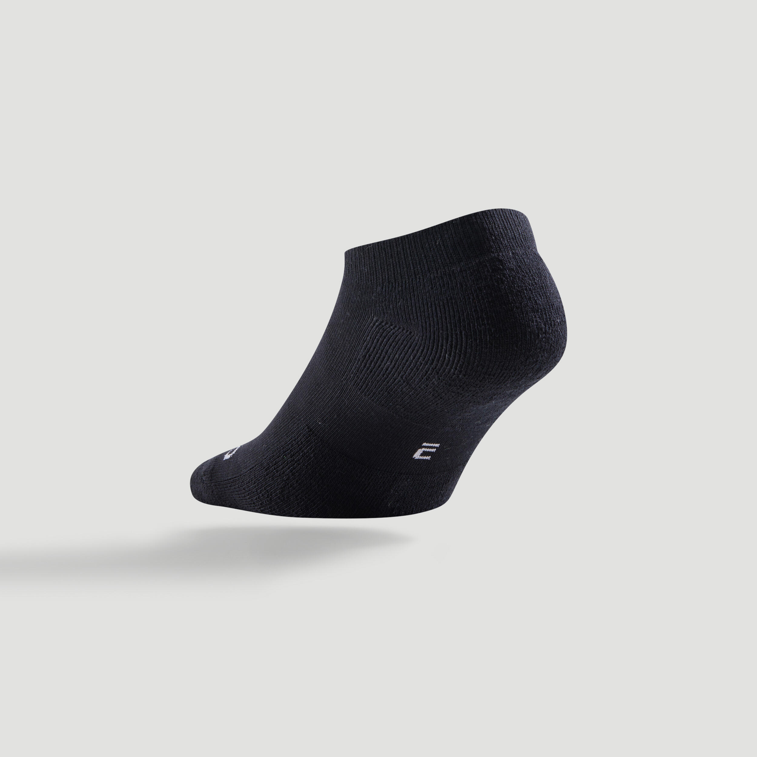 Low Tennis Socks RS 100 Tri-Pack - Black 3/5