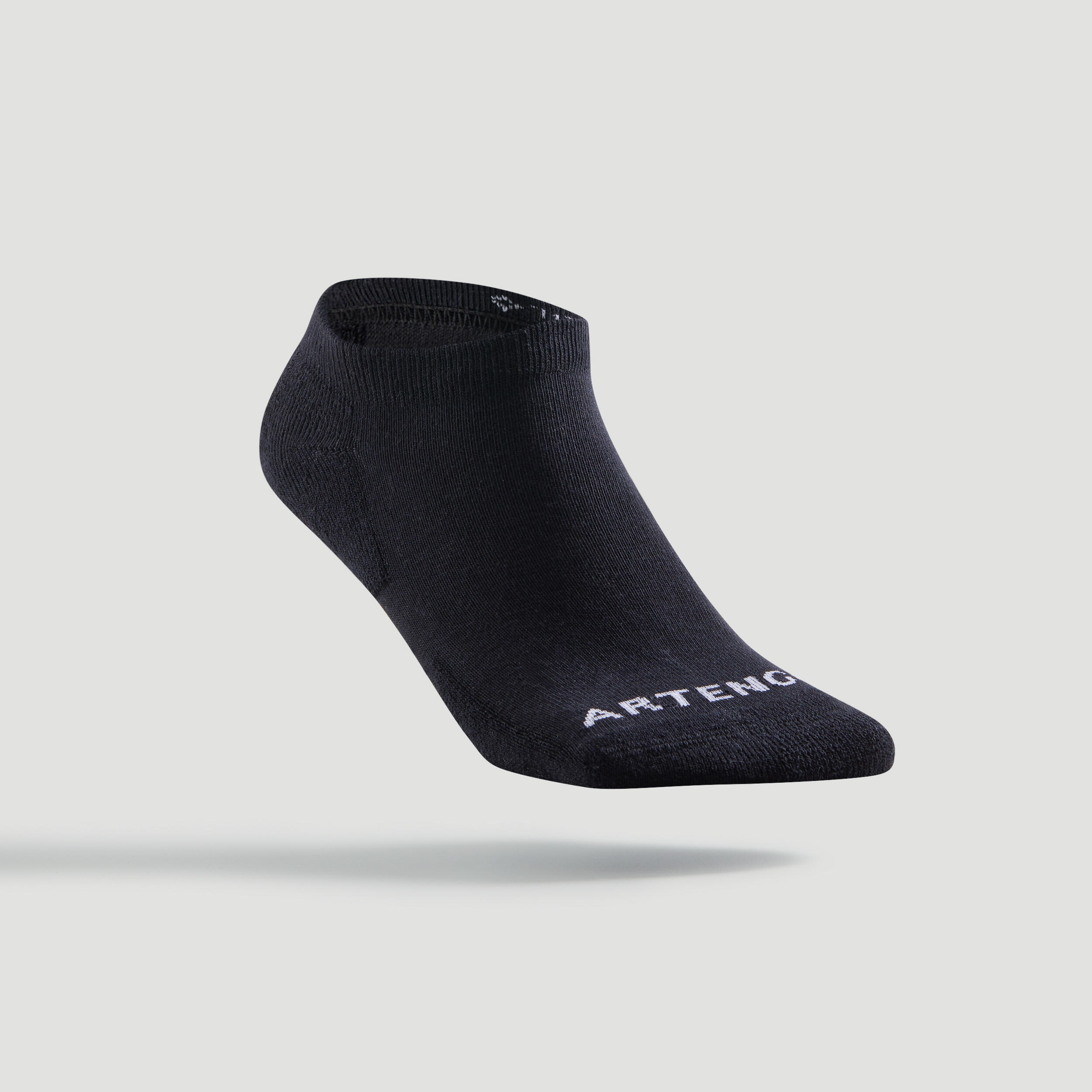 Low Tennis Socks RS 100 Tri-Pack - Black 2/5