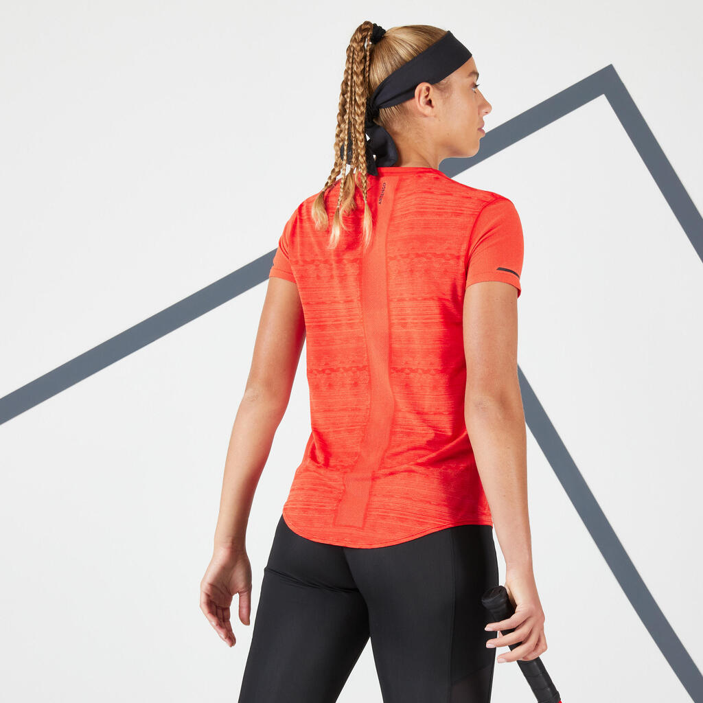 Damen Tennis T-Shirt - TTS Light orange