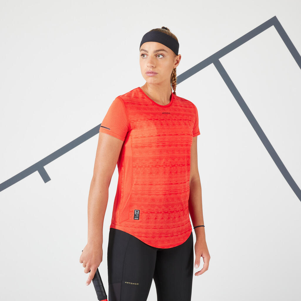Ženska majica za tenis LIGHT 900 - CRVENA