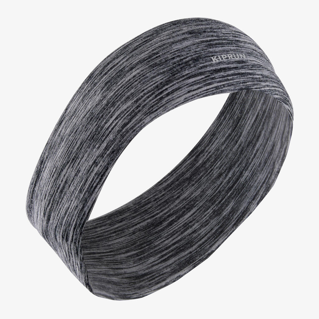 Running multipurpose headband - carbon grey printed black / black