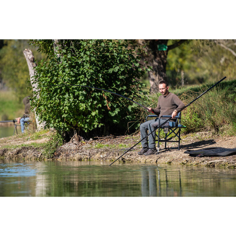 CANA TELESCÓPICA PARA PESCA À CARPA + PONTEIRA COM ELÁSTICO CARPOVER 100 4 M