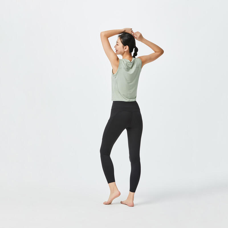 Women's Yoga Silk Tank Top - Green