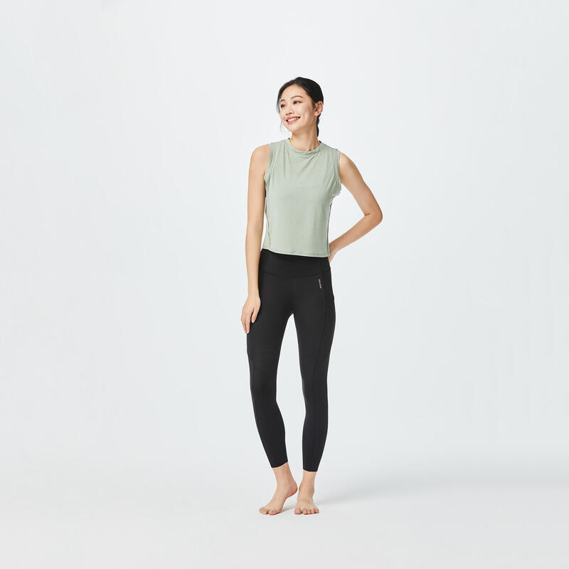 Women's Yoga Silk Tank Top - Green