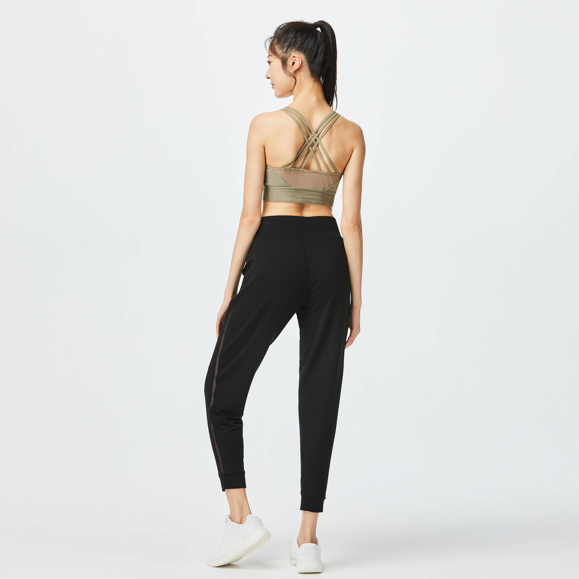 Women's Modern Dance Bottoms with Mesh Sides -  5