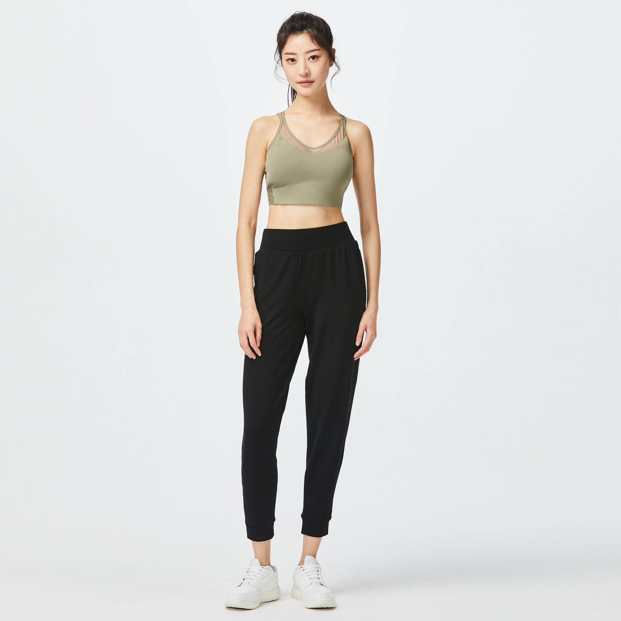 Women's Modern Dance Bottoms with Mesh Sides -  1