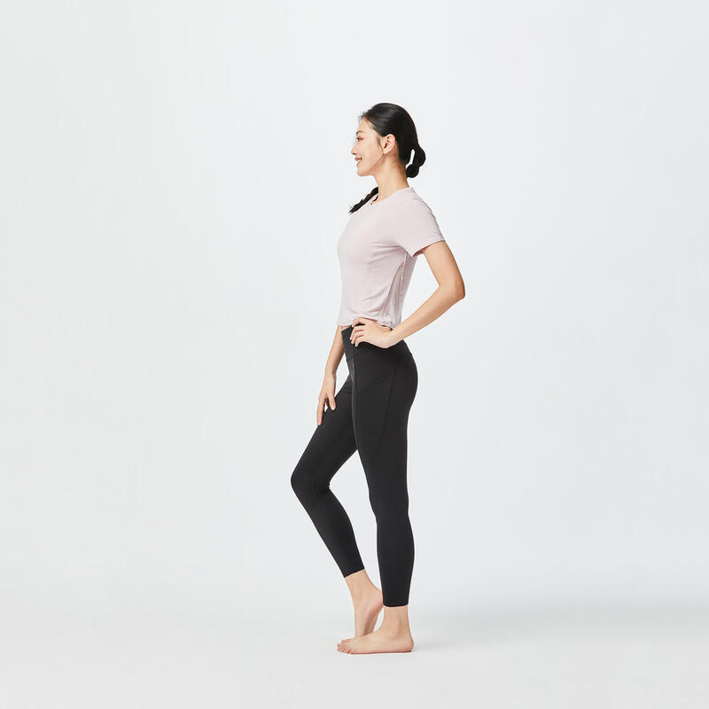 Women's Fitness silk T-Shirt - Light lilac