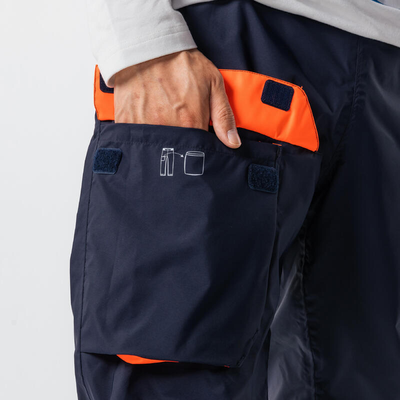 Sobrepantalón impermeable vela Hombre Sailing 100 azul marino