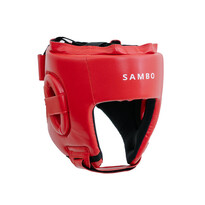 Шлем для боевого самбо красный 500 Sambo