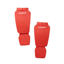 Защита голеностопа для боевого самбо 900 красная Sambo