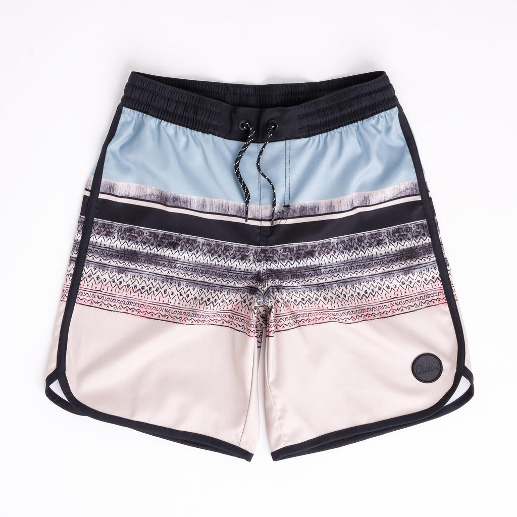 Boardshort surf Garçon - 500 View bleu