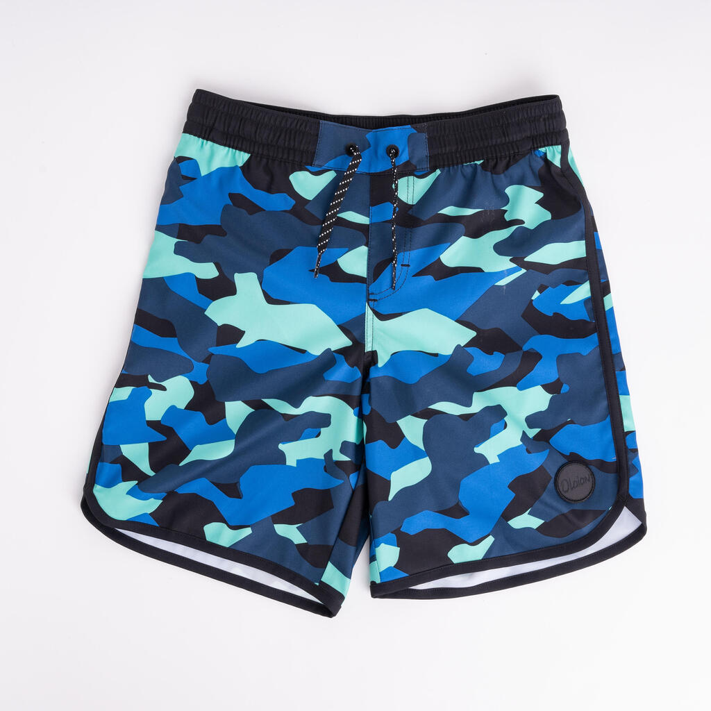 swimming shorts 500 - blue/camo