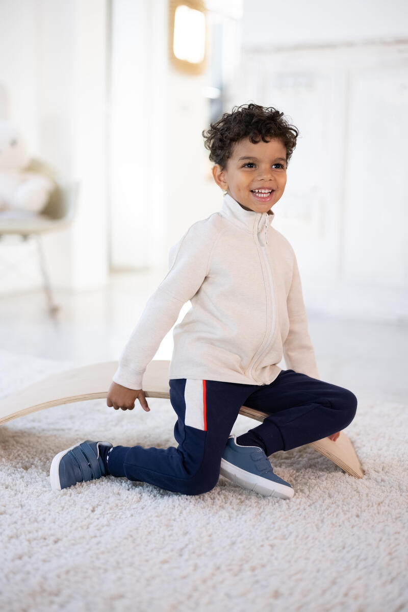 Omkeerbaar vest voor kinderen 500 beige