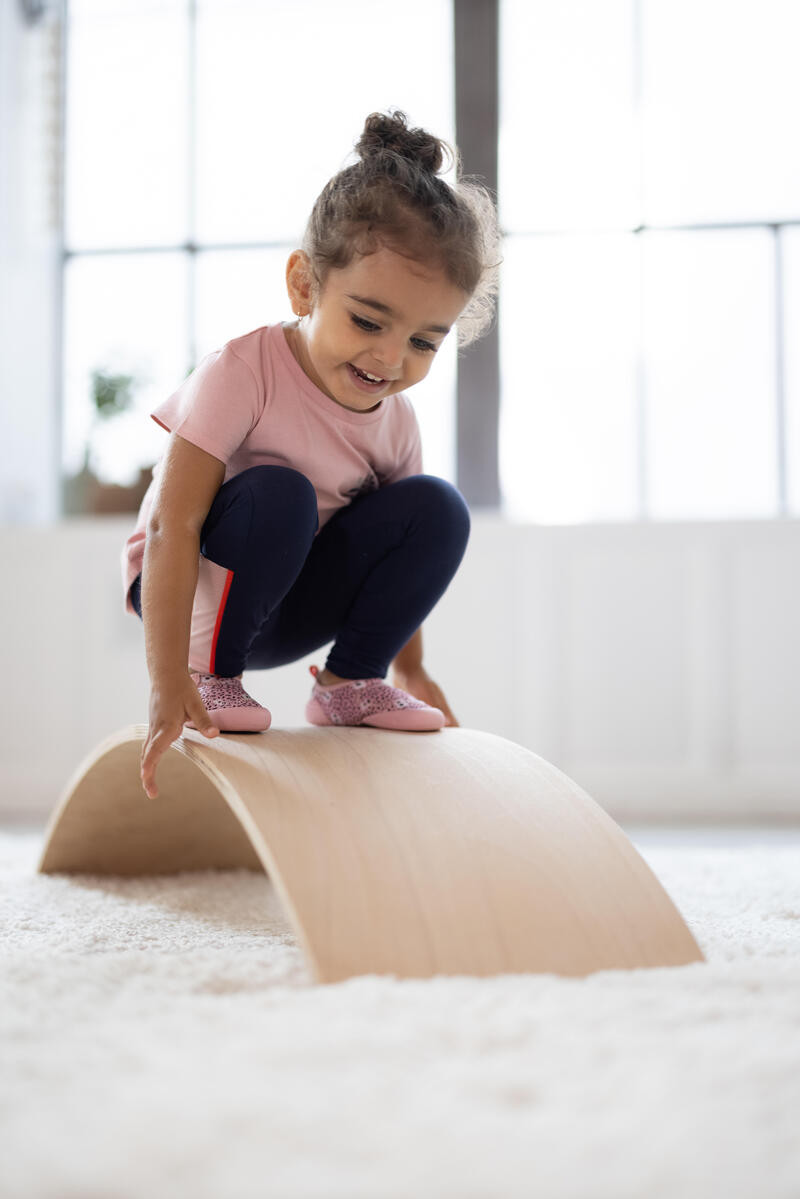 Colanți Respiranți 500 baby gym ajustabil bleumarin copii  