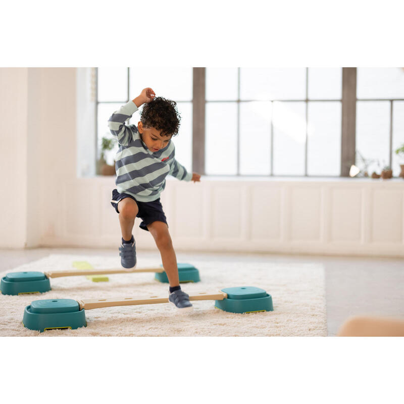 Felpa bambino ginnastica 100 misto cotone azzurro da 1 a 5/6 anni