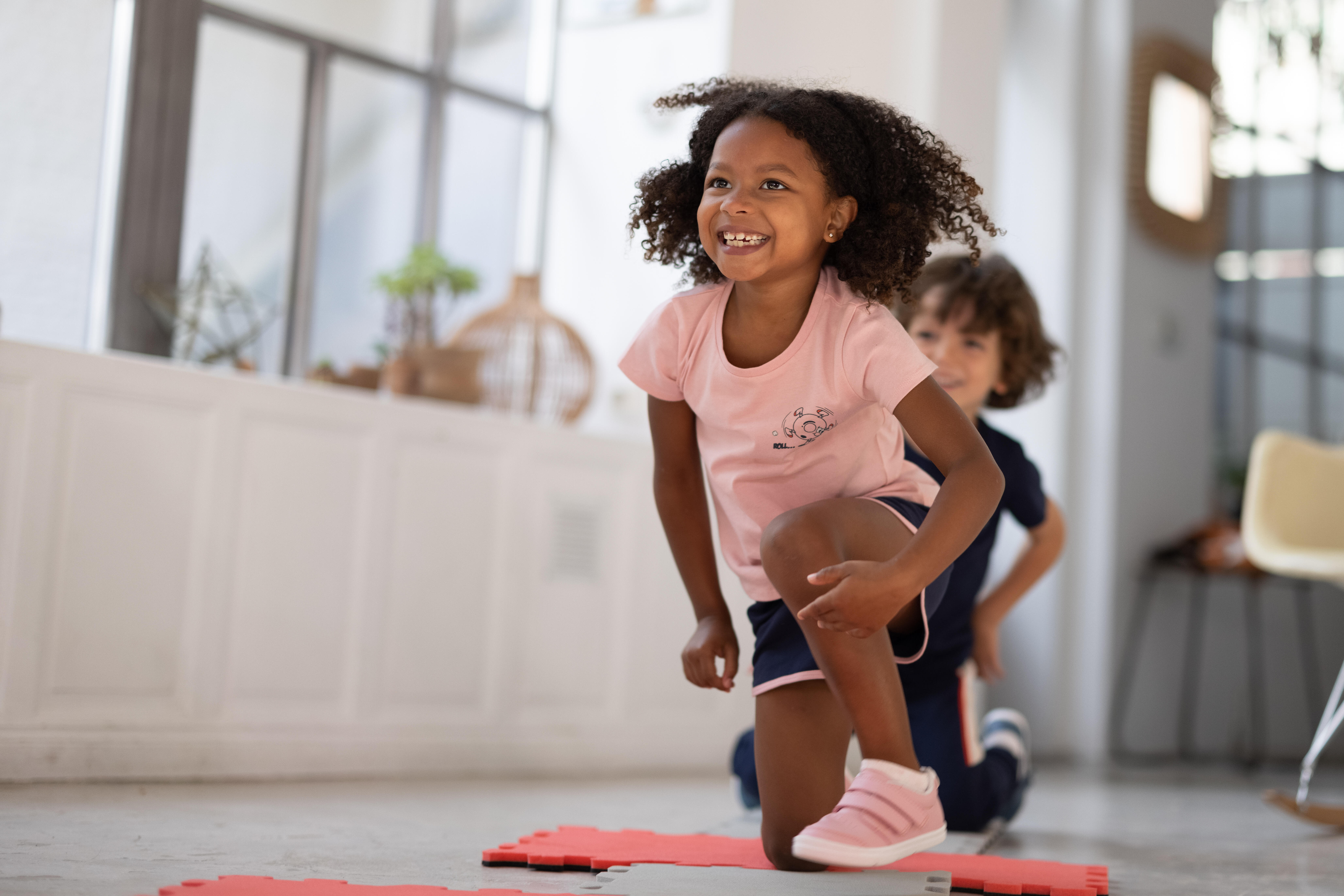 Kids’ Cotton T-Shirt – Basic Pink - DOMYOS