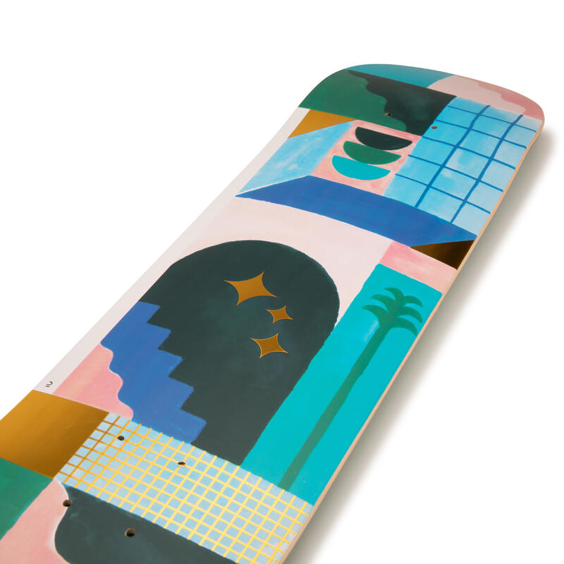 PLANCHE DE SKATE EN ERABLE DK500 POPSICLE TAILLE 7.75". GRAPHISME PAR @TOMALATER