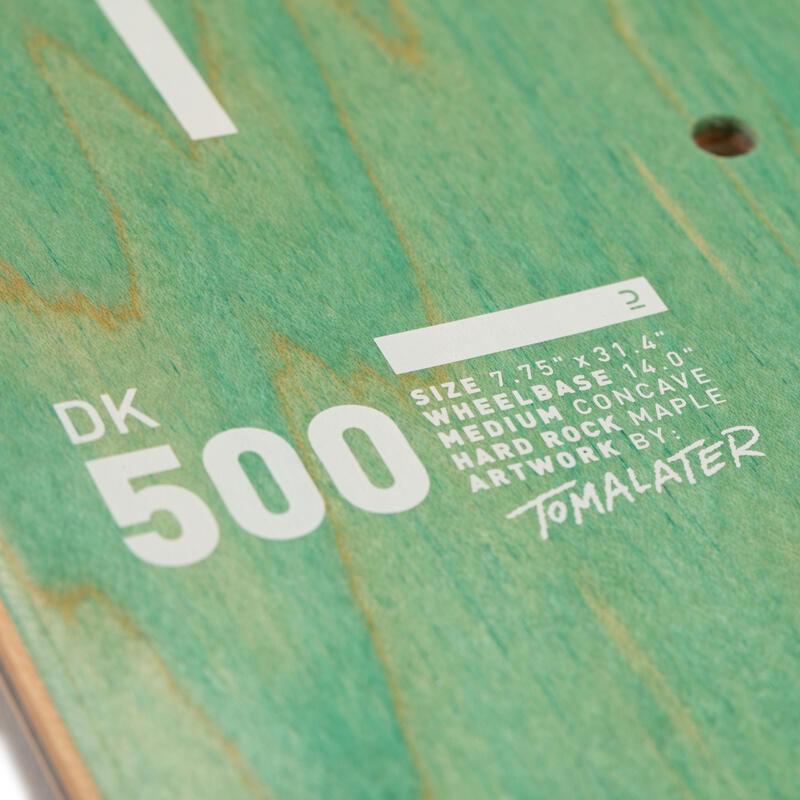 Deck deskorolki Oxelo DK500 Popsicle 7,75" klonowy grafika @tomalater