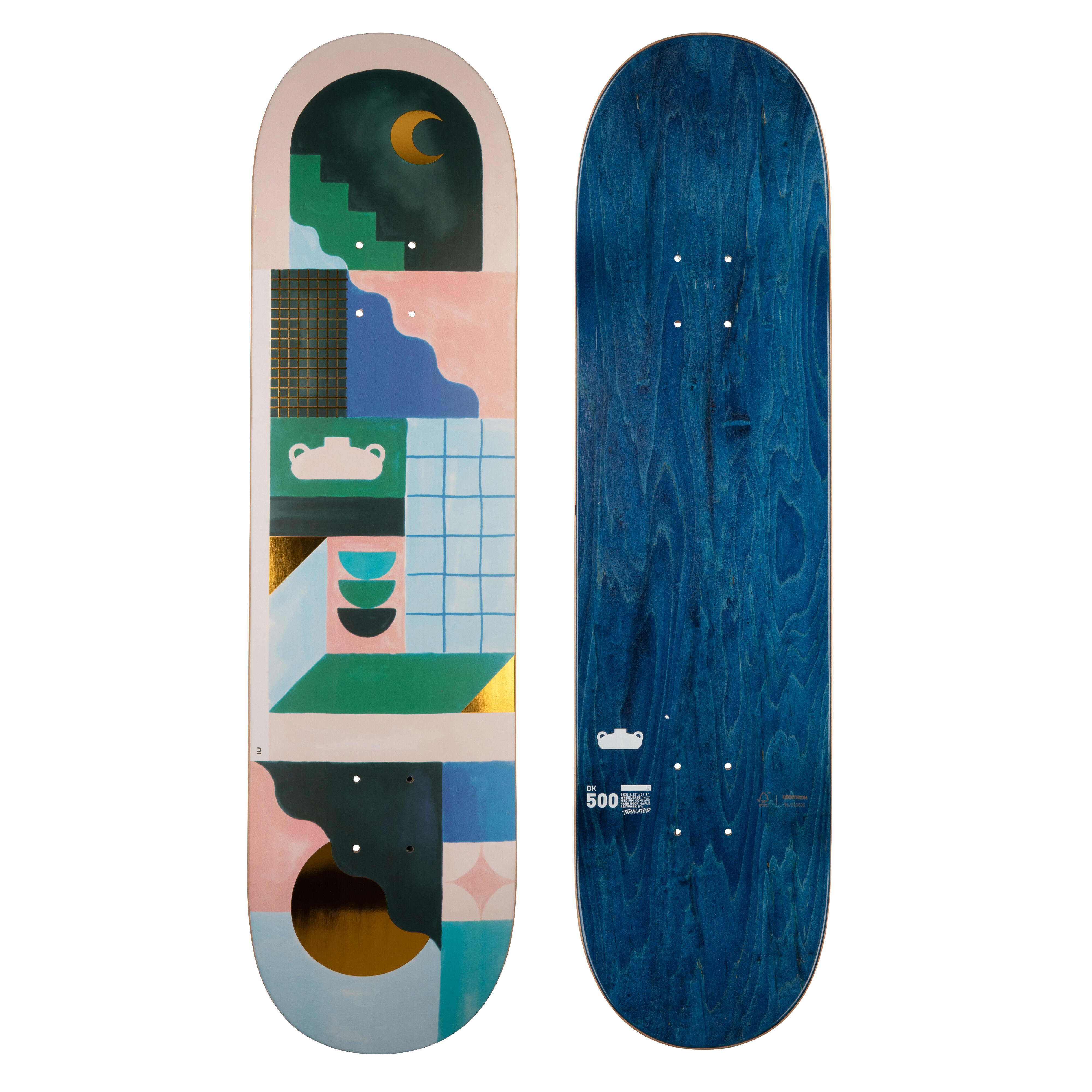 Placă Skateboard DK500 Mărimea 8,25″Grafică de @TOMALATER @TOMALATER