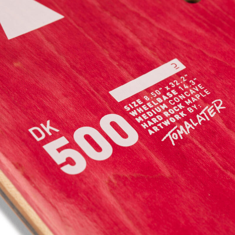 PLANCHE DE SKATE EN ERABLE DK500 POPSICLE TAILLE 8,5". GRAPHISME PAR @TOMALATER