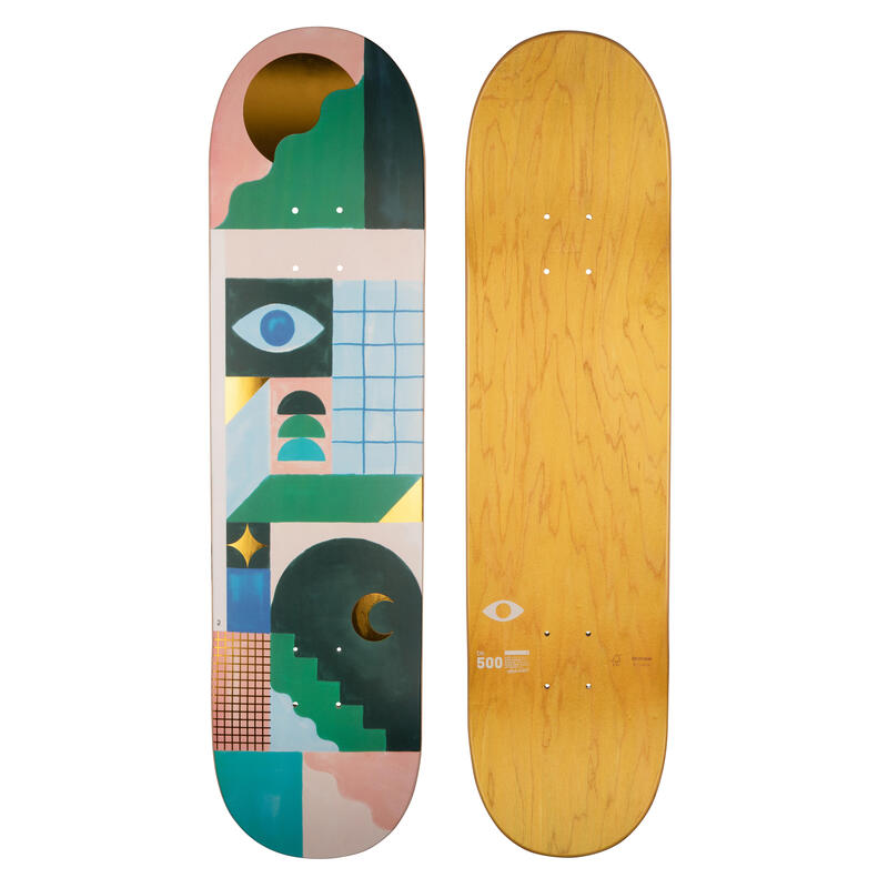 PLANCHE DE SKATE EN ERABLE DK500 POPSICLE TAILLE 8". GRAPHISME PAR @TOMALATER