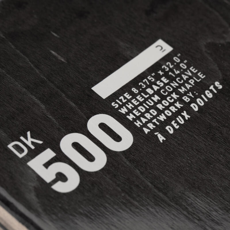 PLANCHE DE SKATE EN ERABLE DK500 SHAPEE TAILLE 8.375".