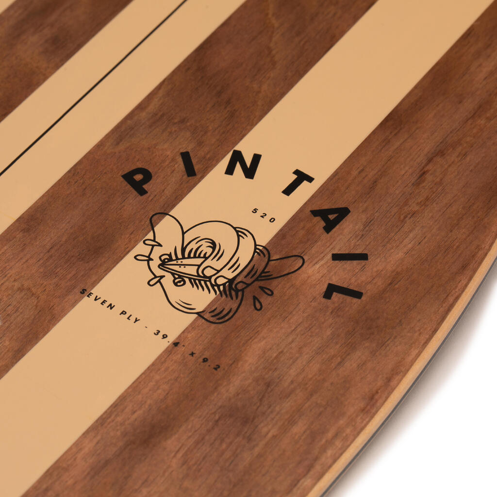 Longboard Pintail 500 Classic s prugama 