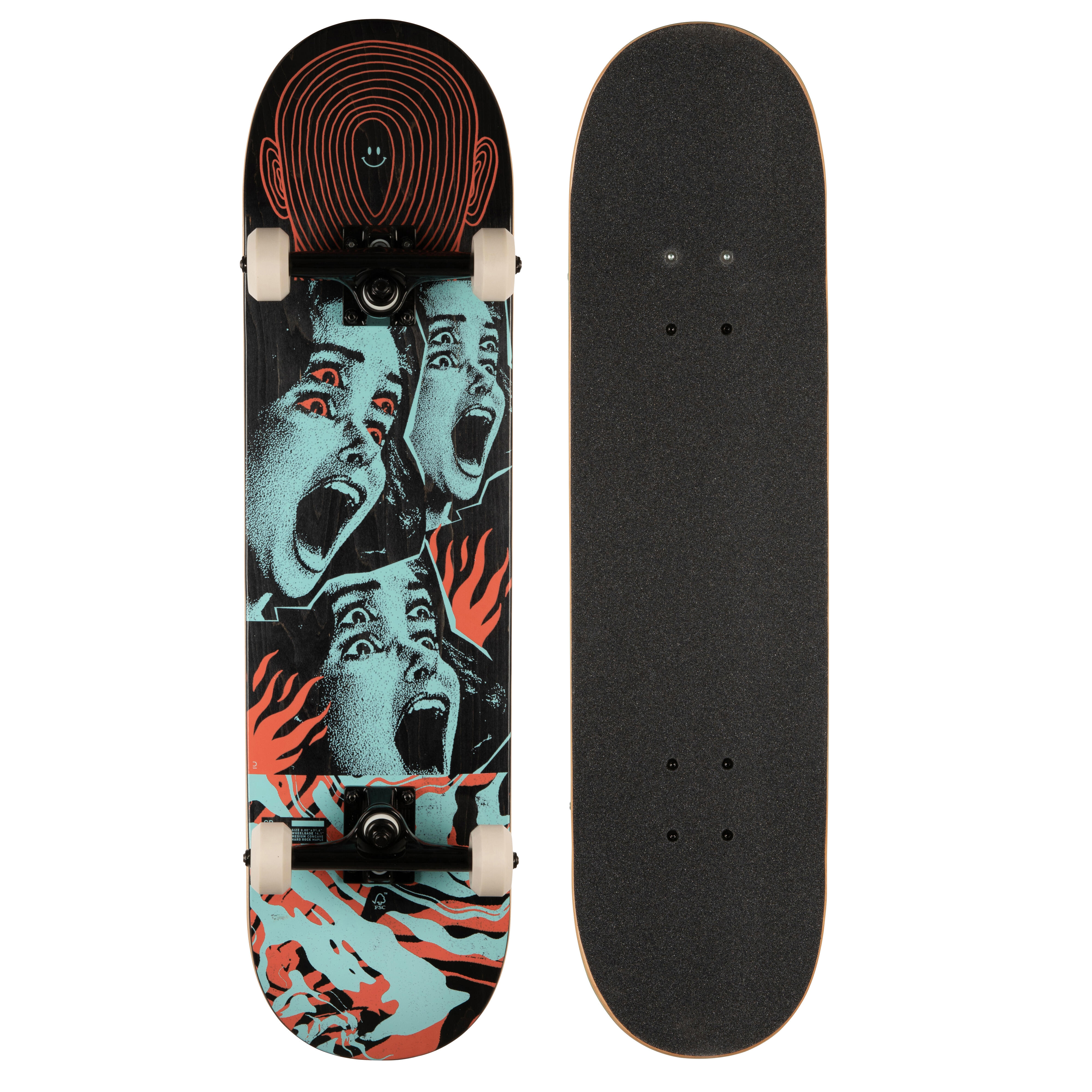 OXELO Skateboard COMPLETE CP500 Fury 8