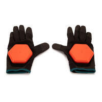 Crno-narandžaste rukavice za frirajd vožnju longborda 500