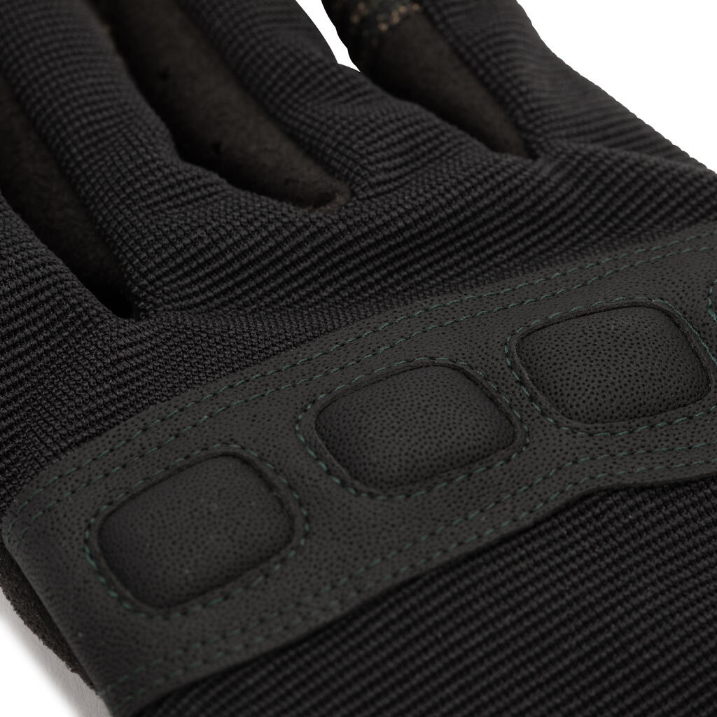 Rukavice Gloves 500 na longboard a freeride čierno-oranžové