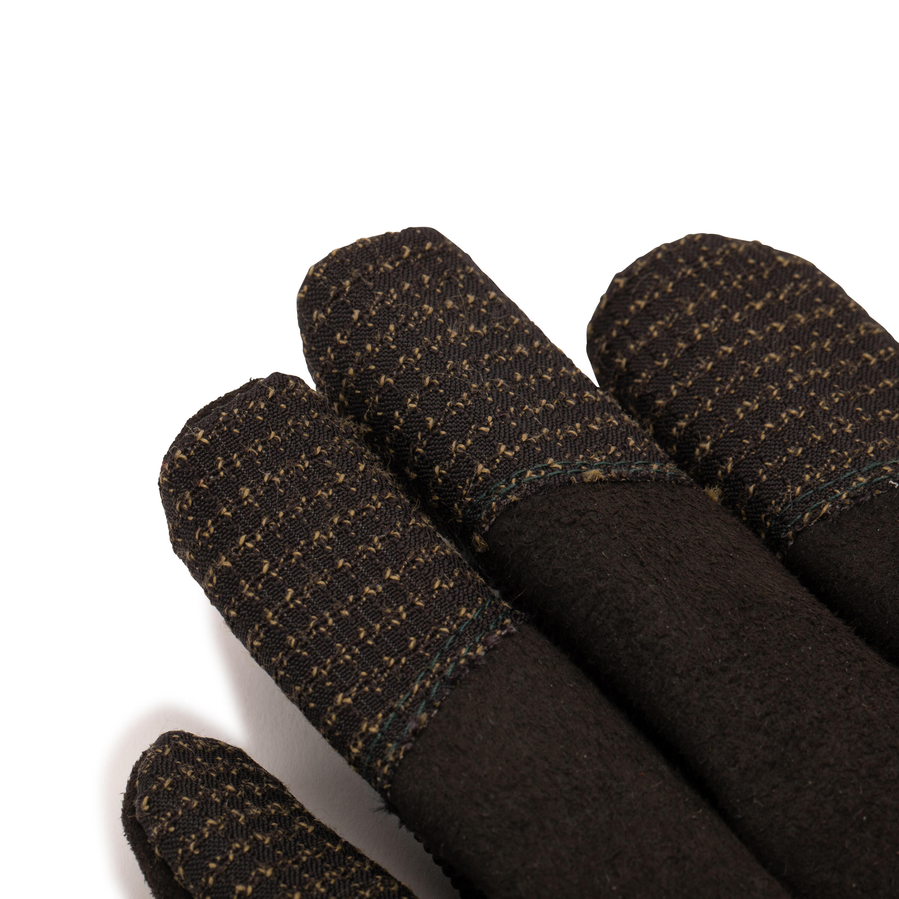 Guanti slide longboard freeride GLOVES 500 nero-arancione 7/8
