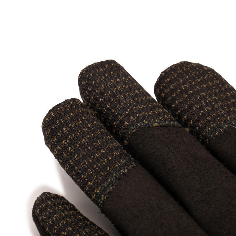 Longboard Freeride Slide Eldiveni - Siyah/Turuncu - 500