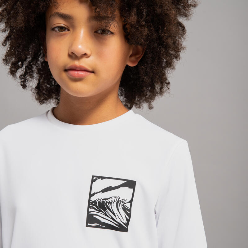 UV-Shirt kurzarm Surfen Skaten Kinder