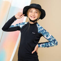 Girl's Long-sleeved Sun Top black presana